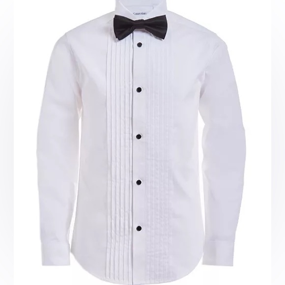 Calvin Klein Other - CALVIN KLEIN
Big Boys Tuxedo Shirt and Bow Tie Box Set